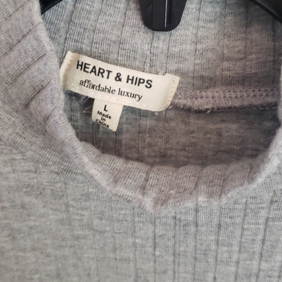 Grey Ribbed Dress - Picture 2 of 3